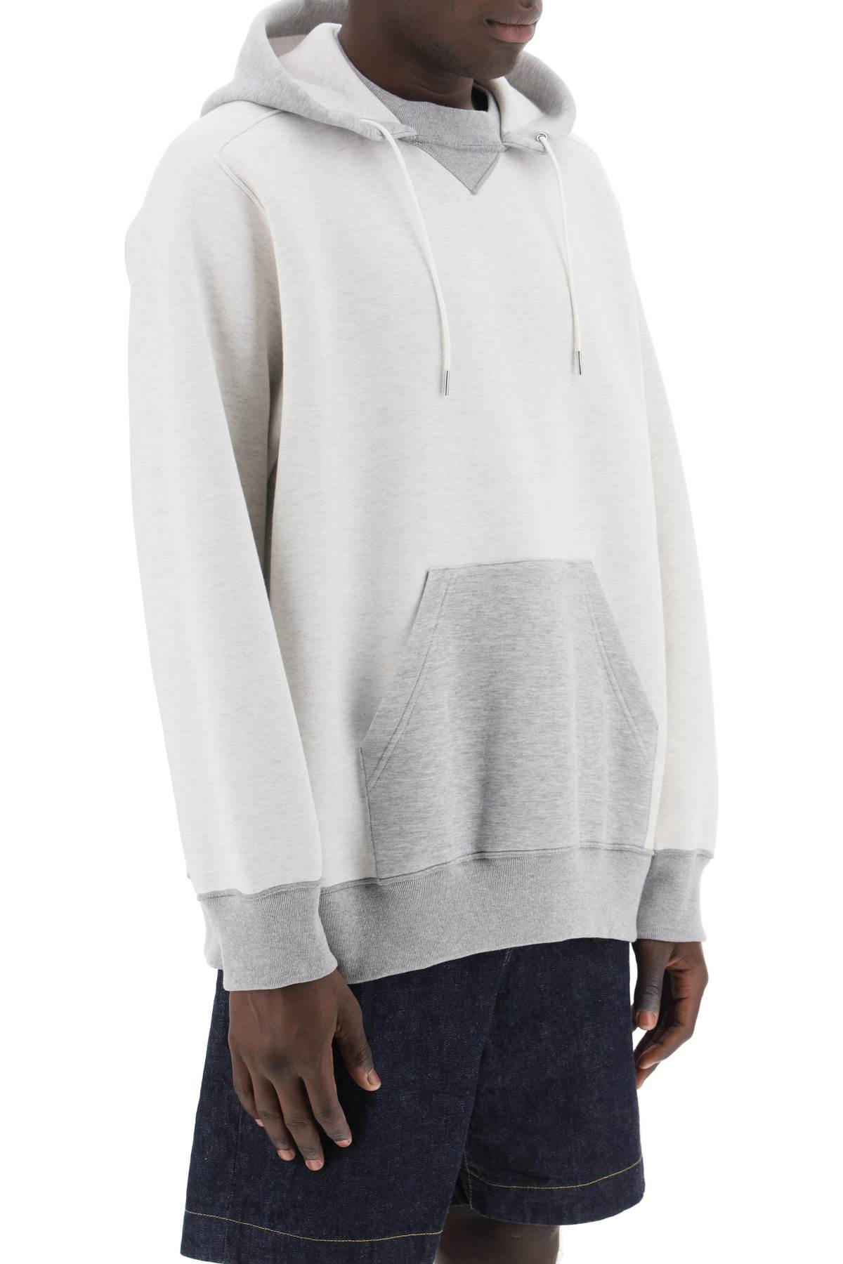 Sacai Sacai hooded sweatshirt with reverse