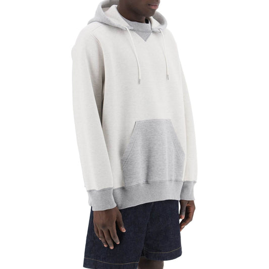 Sacai hooded sweatshirt with reverse Topwear Sacai