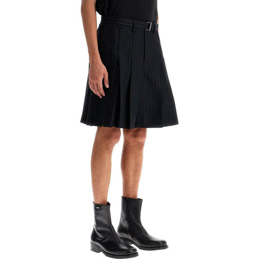 Sacai striped pleated bermuda shorts Short trousers Sacai