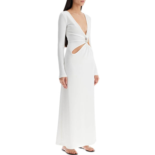 Christopher Esber long dress with cut outs and natural stones Dresses Christopher Esber