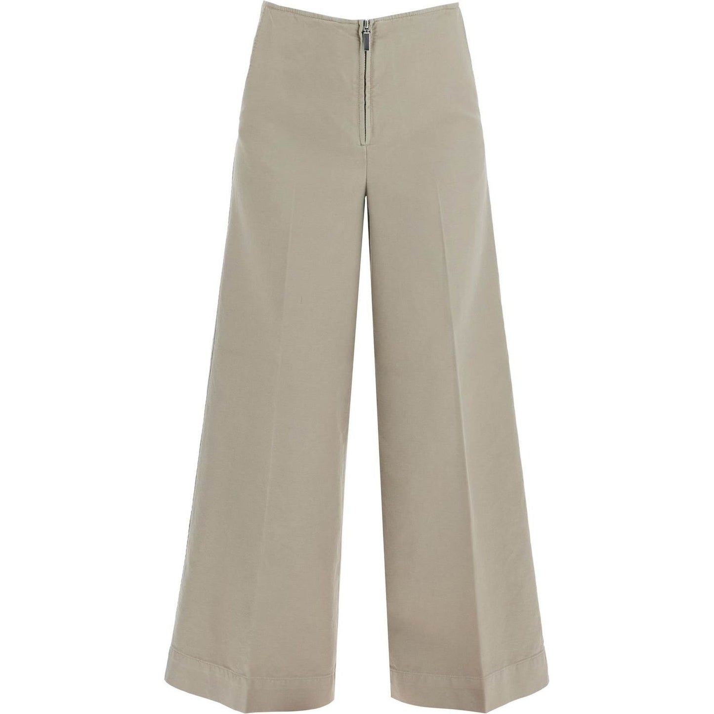 Toteme zip-front wide trousers Trousers Toteme