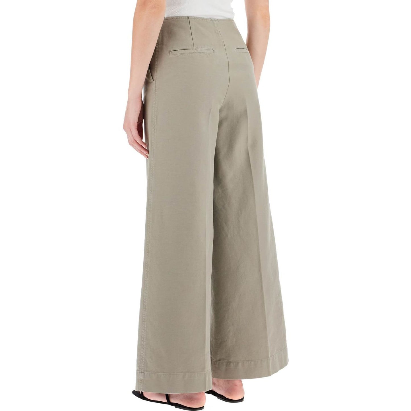 Toteme zip-front wide trousers Trousers Toteme