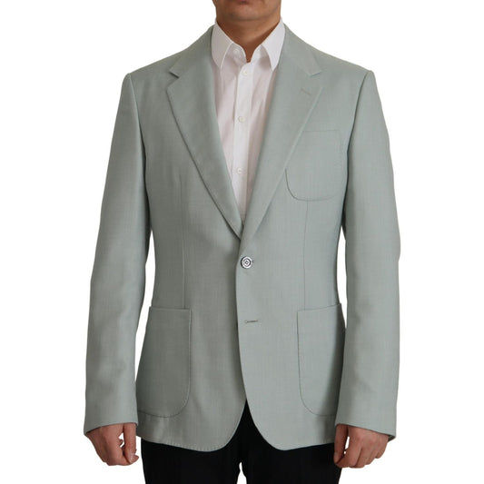 Dolce & Gabbana Light Green Cashmere Silk Blazer 1728,46% Flax,67345645728,Blazers - Men - Clothing,Blazers - Suits & Blazers - Clothing,Clothing,Dolce & Gabbana,Green,IT48 | M,IT50 | L,IT52 | L,IT54 | XL,IT56 | XXL,Material: 85% Cashmere 15% Silk Lining: