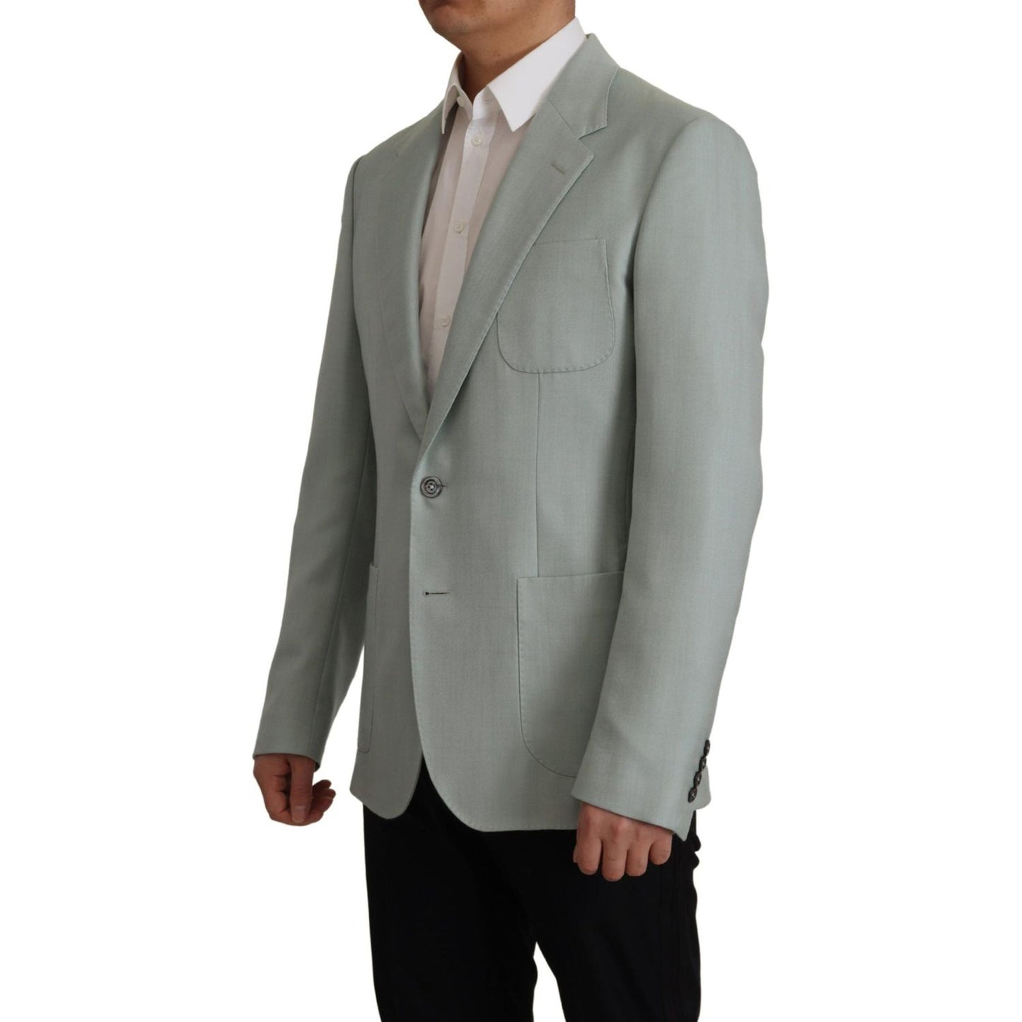 Dolce & Gabbana Light Green Cashmere Silk Blazer 1728,46% Flax,67345645728,Blazers - Men - Clothing,Blazers - Suits & Blazers - Clothing,Clothing,Dolce & Gabbana,Green,IT48 | M,IT50 | L,IT52 | L,IT54 | XL,IT56 | XXL,Material: 85% Cashmere 15% Silk Lining: