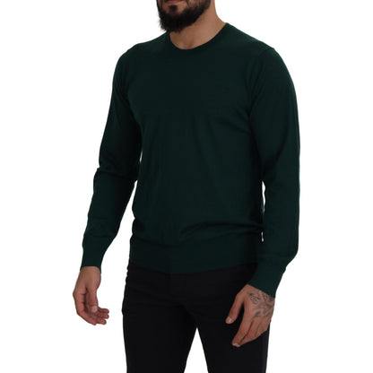 Dolce & Gabbana Green Cashmere Crewneck Pullover Sweater 1728,67345645728,Clothing,Dolce & Gabbana,Green,IT46 | S,Material: 100% Cashmere,Men,Men - Clothing,New with tags,Sweaters - Clothing,Sweatshirts - Sweaters - Clothing,T-Shirts - Men - Clothing