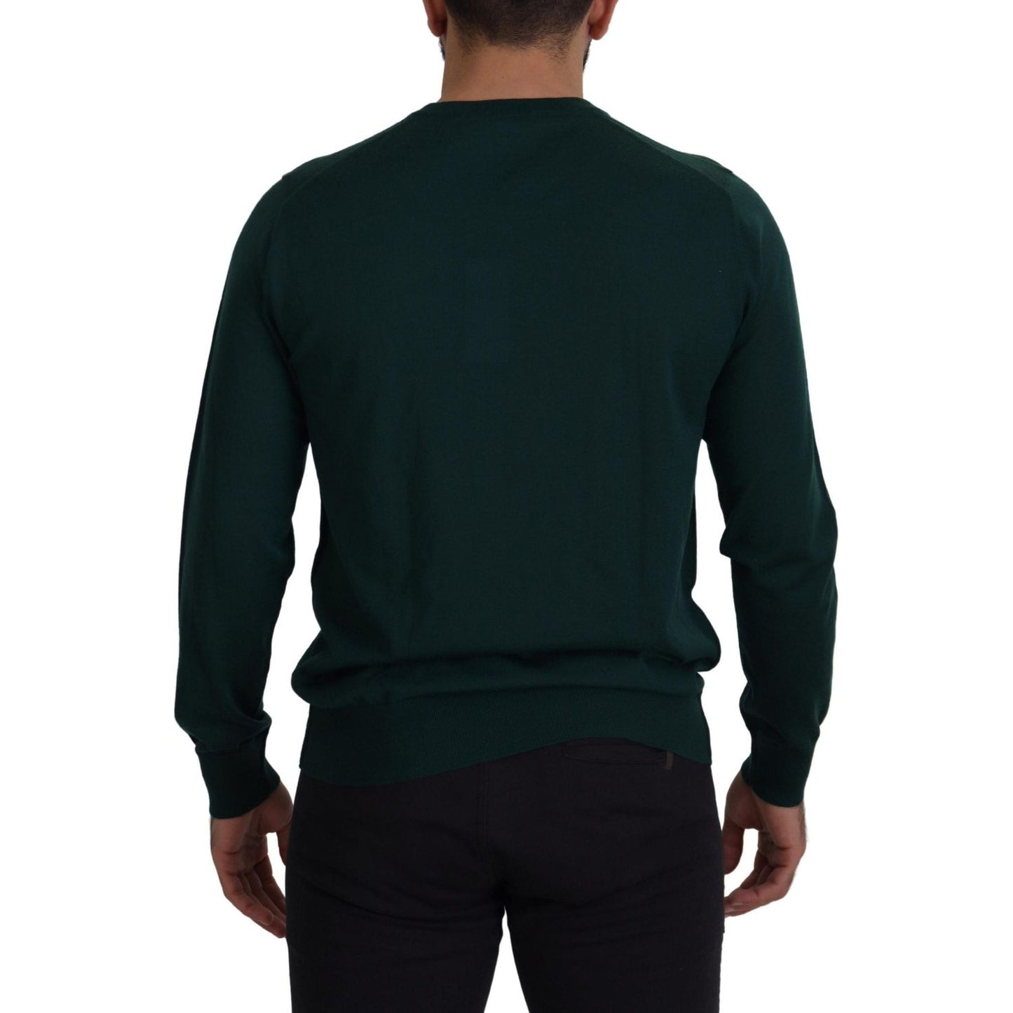 Dolce & Gabbana Green Cashmere Crewneck Pullover Sweater 1728,67345645728,Clothing,Dolce & Gabbana,Green,IT46 | S,Material: 100% Cashmere,Men,Men - Clothing,New with tags,Sweaters - Clothing,Sweatshirts - Sweaters - Clothing,T-Shirts - Men - Clothing