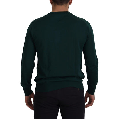 Dolce & Gabbana Green Cashmere Crewneck Pullover Sweater 1728,67345645728,Clothing,Dolce & Gabbana,Green,IT46 | S,Material: 100% Cashmere,Men,Men - Clothing,New with tags,Sweaters - Clothing,Sweatshirts - Sweaters - Clothing,T-Shirts - Men - Clothing