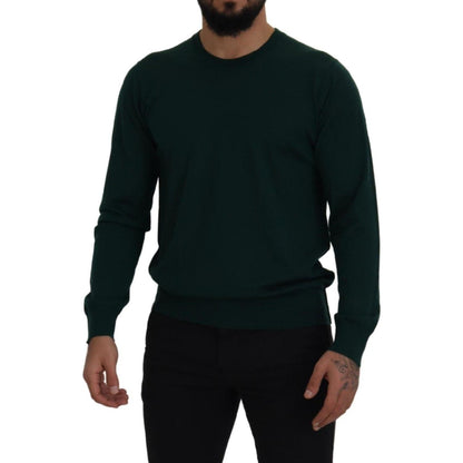 Dolce & Gabbana Green Cashmere Crewneck Pullover Sweater 1728,67345645728,Clothing,Dolce & Gabbana,Green,IT46 | S,Material: 100% Cashmere,Men,Men - Clothing,New with tags,Sweaters - Clothing,Sweatshirts - Sweaters - Clothing,T-Shirts - Men - Clothing