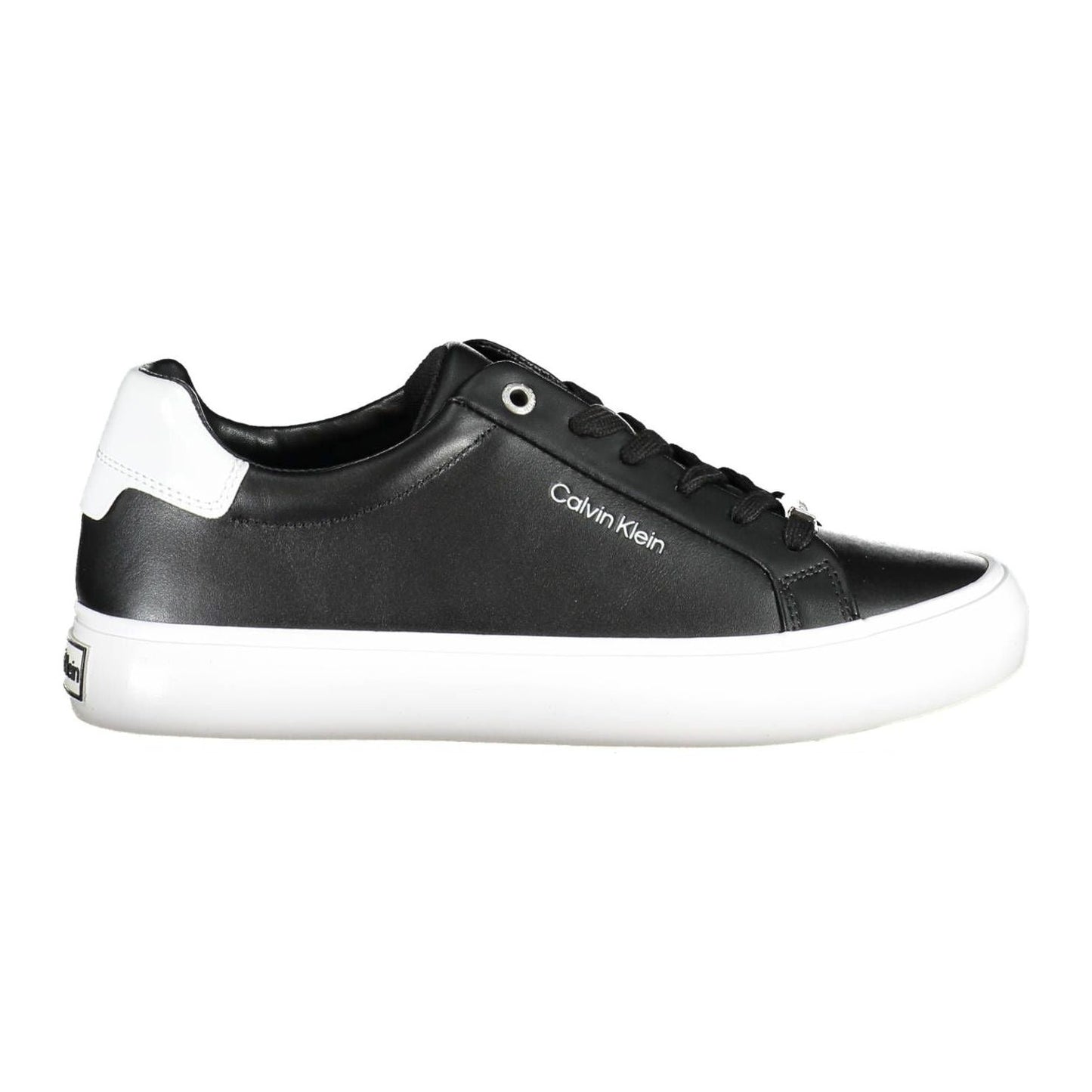 Calvin Klein Black Leather Women Sneaker Calvin Klein