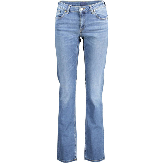 Gant Blue Cotton Women Jeans Gant