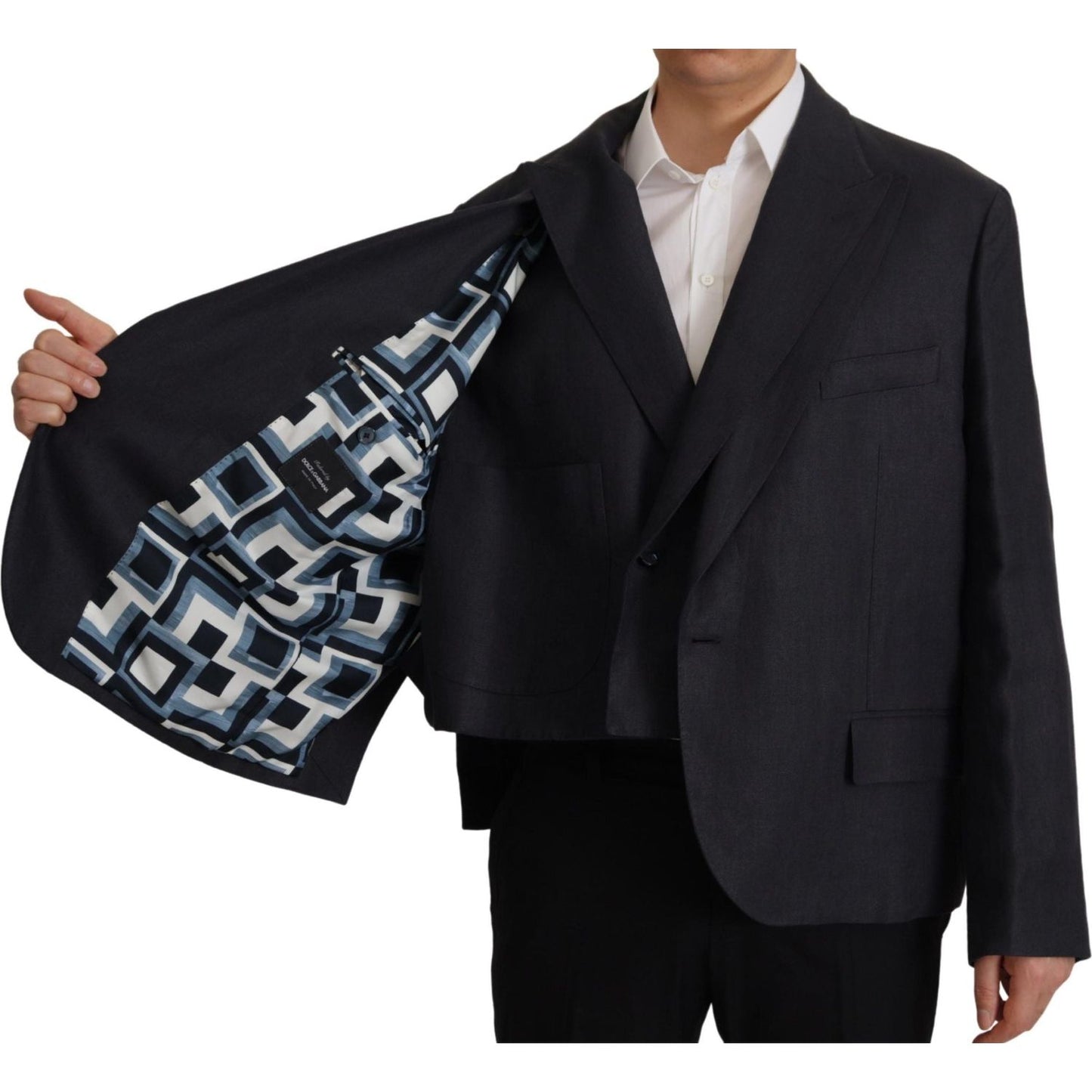 Dolce & Gabbana Blue Linen Formal Mens Blazer Jacket 1728,67345645728,Blazers - Men - Clothing,Blazers - Suits & Blazers - Clothing,Blue,Clothing,Dolce & Gabbana,IT48 | M,IT50 | L,Material: 100% Linen,Men,Men - Clothing,New with tags,Suits & Blazers - Clo