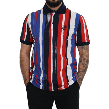 Dolce & Gabbana Multicolor Cotton Polo Top T-shirt 1728,67345645728,Clothing,Dolce & Gabbana,IT44 | XS,IT46 | S,IT48 | M,IT50 | L,IT52 | L,IT54 | XL,IT56 | XL,IT58 | XXL,Material: 100% Cotton,Men,Men - Clothing,Multicolor,New with tags,Polo Shirts - T-Shi