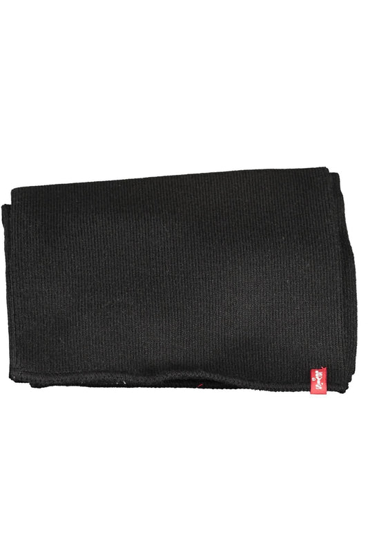 Levi's Black Acrylic Men Scarf Levi's