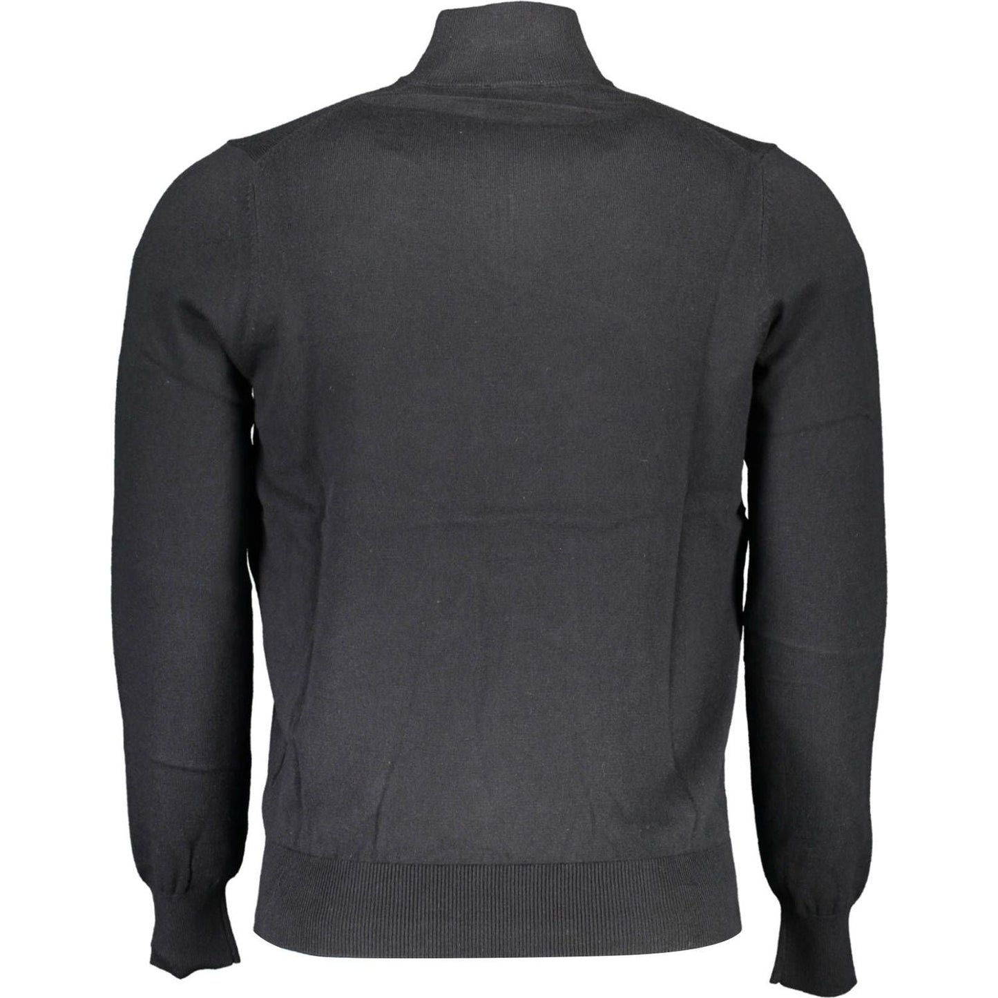 North Sails Black Cotton Men Sweater North Sails