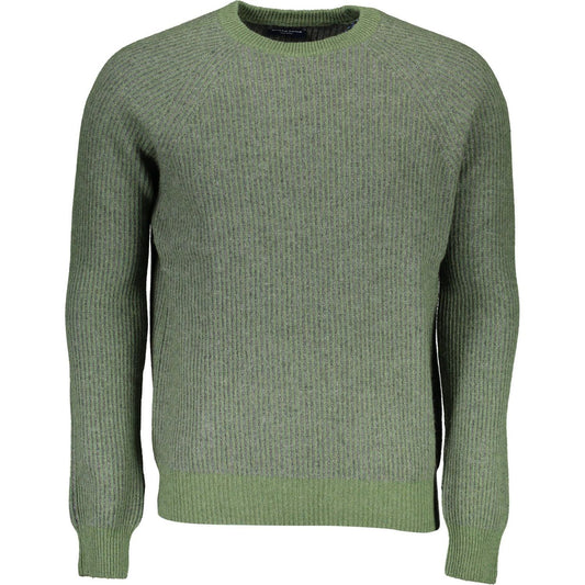 North Sails Green Wool Men Sweater North Sails