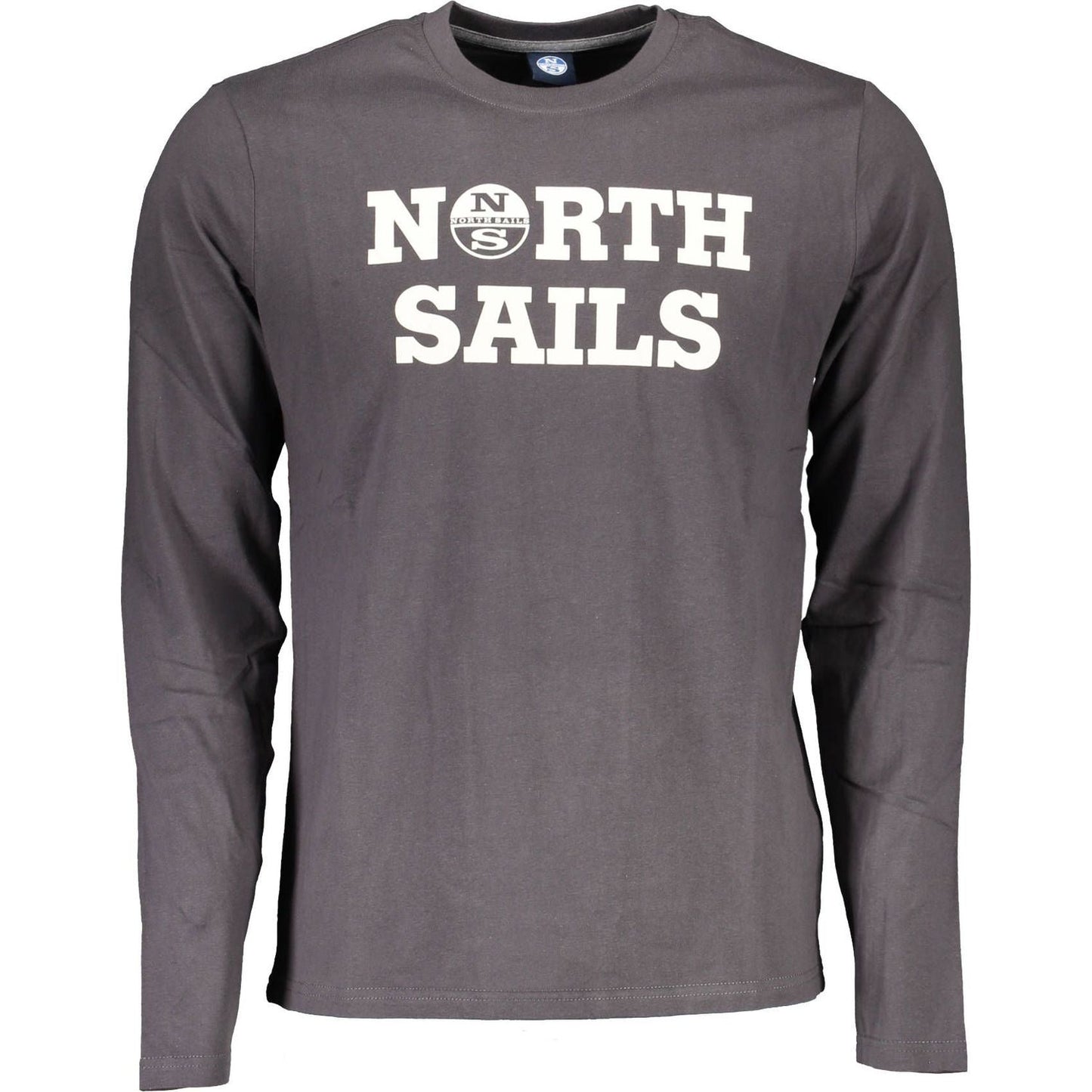 North Sails Gray Cotton Men T-Shirt North Sails