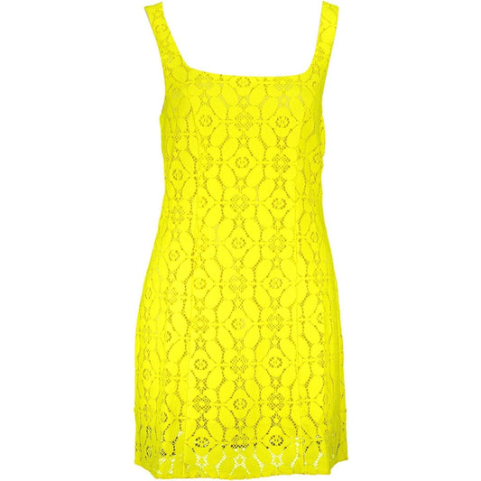 Desigual Yellow Polyester Women Sleeveless Dress Desigual