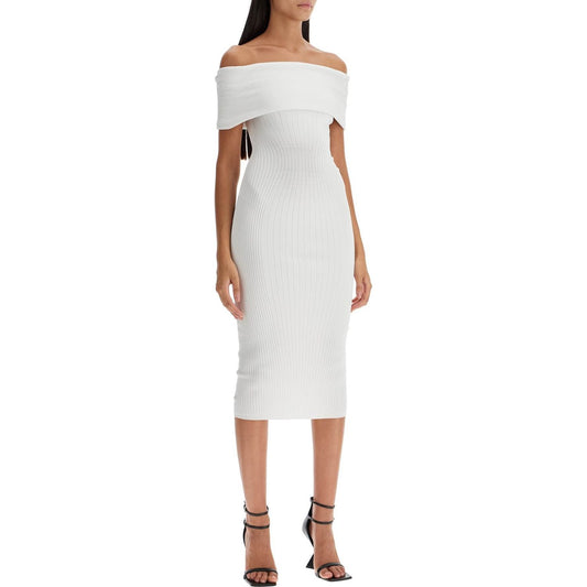 Mugler off-shoulder midi Dresses Mugler