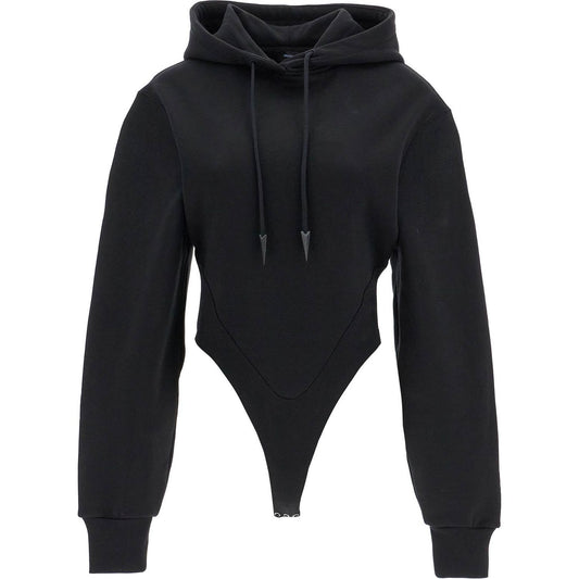 Mugler body sweatshirt with hood Topwear Mugler