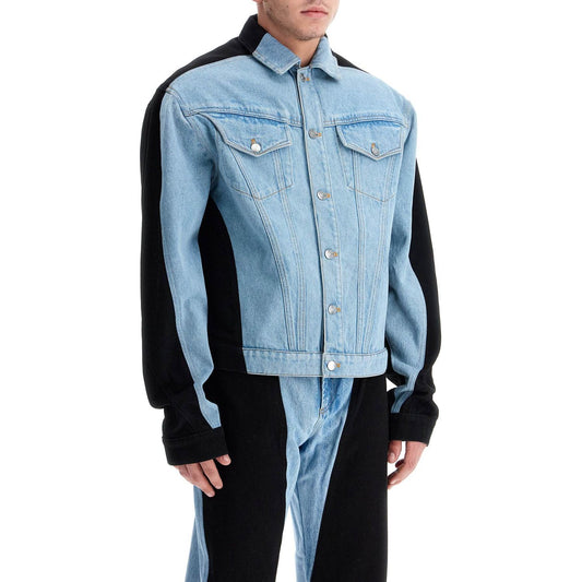 Mugler two-tone denim jacket Jackets Mugler