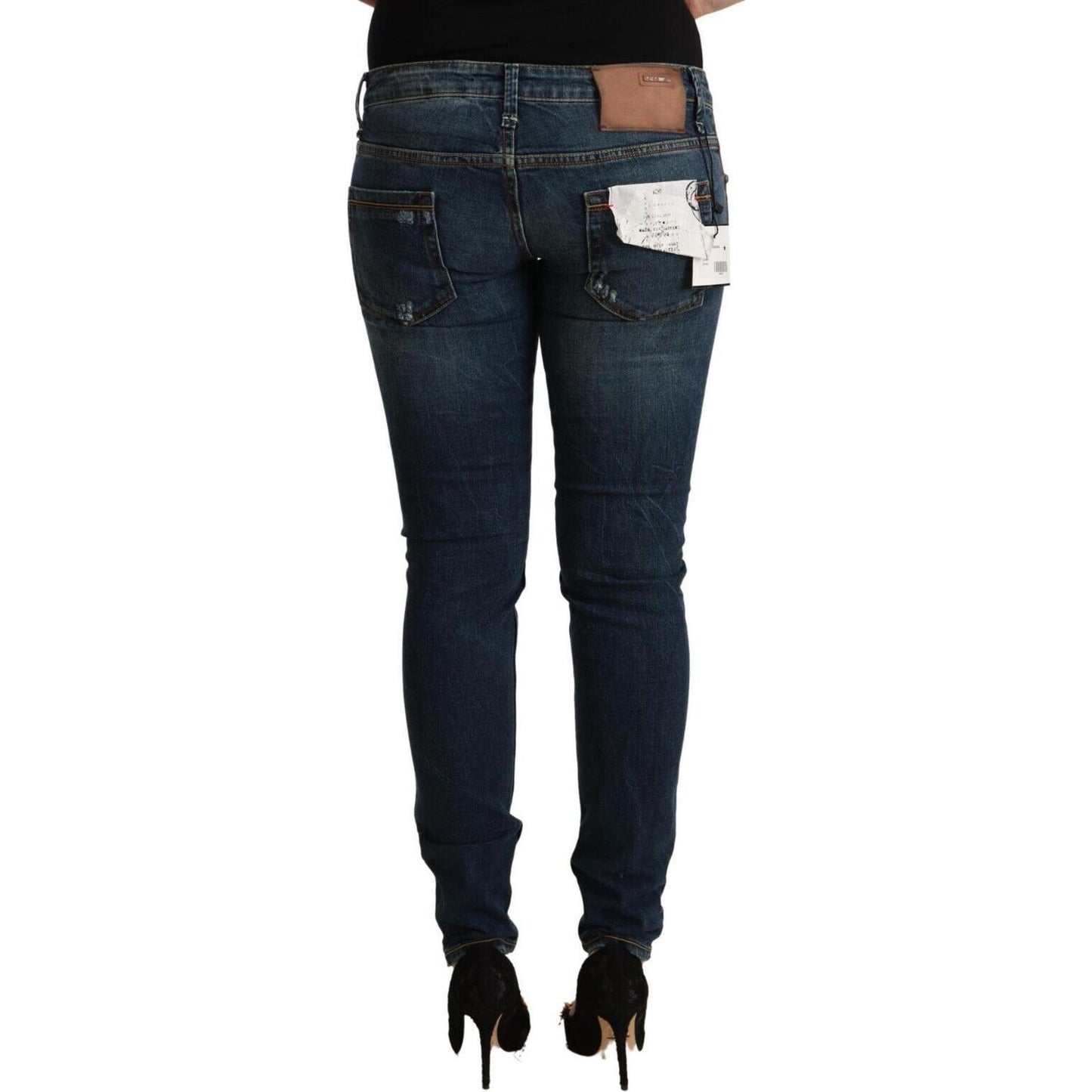 Acht Chic Low Waist Skinny Denim Jeans Acht