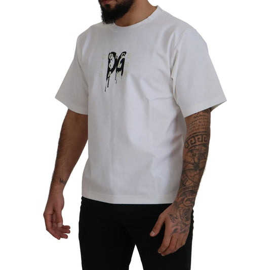 Dolce & Gabbana Timeless White Logo Crewneck Tee Dolce & Gabbana