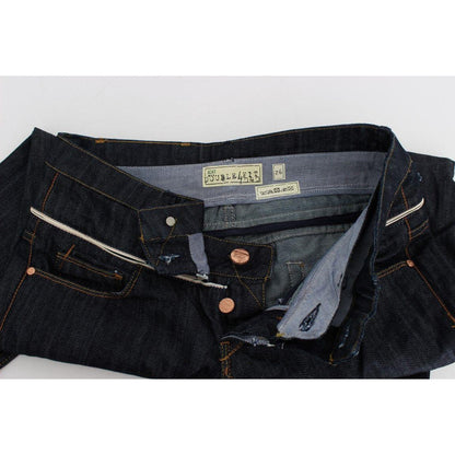 Acht Blue Denim Cotton Bottoms Straight Fit Jeans