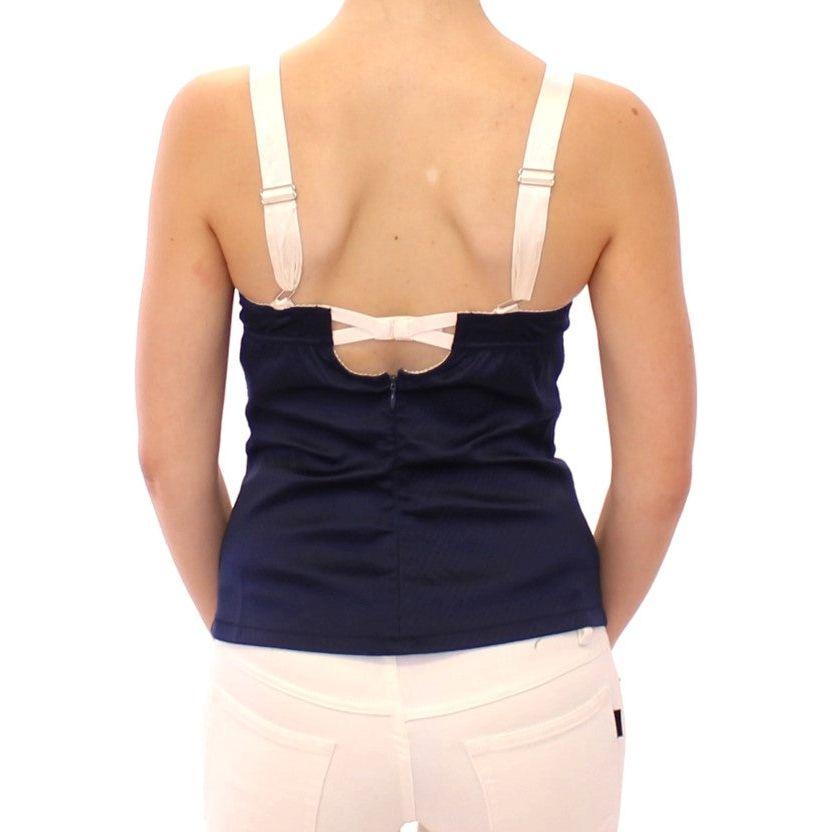 توب دولتشي آند غابانا أزرق بنقشة البحارة