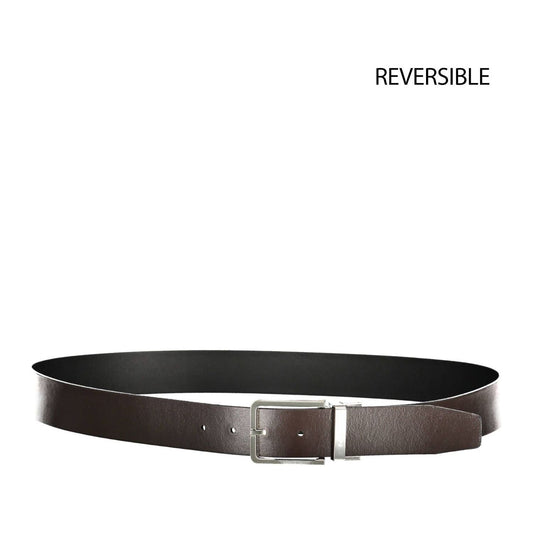 Calvin Klein Brown Leather Men Belt Calvin Klein