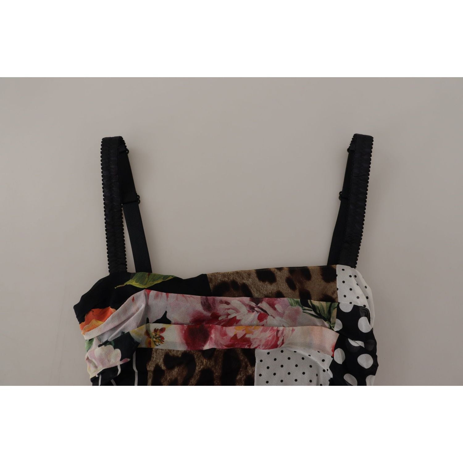 فستان دولتشي آند غابانا الأنيق متوسط ​​الطول من مزيج الحرير