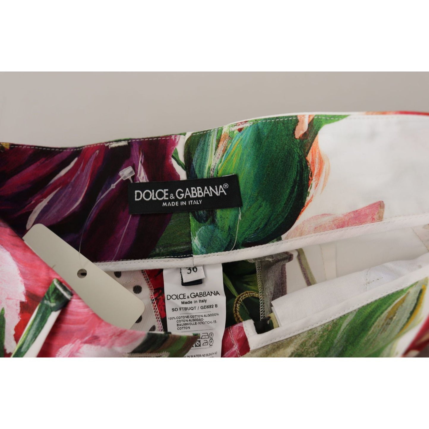 Dolce & Gabbana Multicolor Majolica Floral High-Waist Shorts Dolce & Gabbana