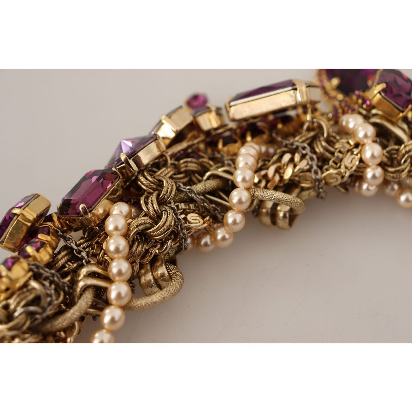 Dolce & Gabbana Sicilian Sparkle Gold-Tone Statement Necklace WOMAN NECKLACE Dolce & Gabbana