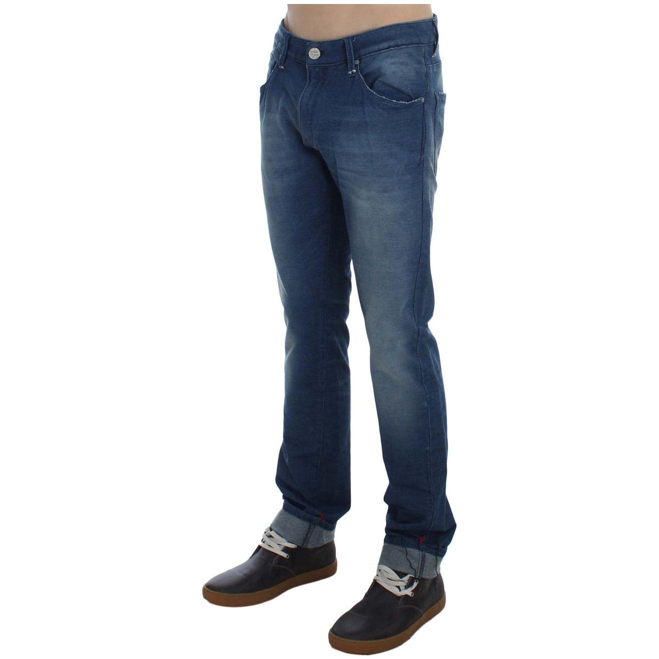 Acht Slim Fit Blue Wash Italian Denim Acht