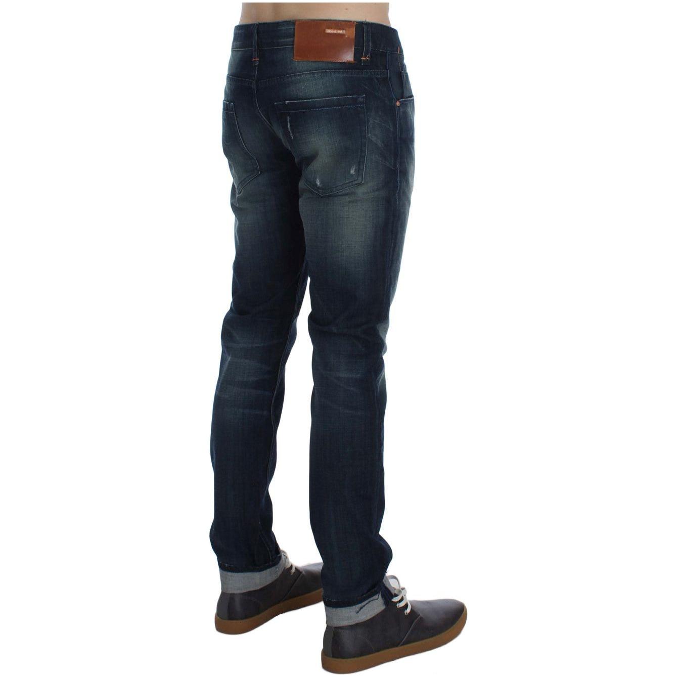 Acht Sleek Slim Fit Italian Denim Jeans Acht