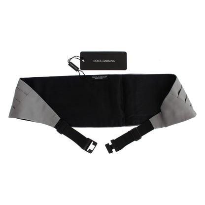 Dolce & Gabbana Gray Waist Belt Silk Cummerbund 1728,67345645728,Accessories,Belts - Accessories,Cummerbund - Men - Accessories,Dolce & Gabbana,Gray,High-Waist Belts - Belts - Accessories,IT48 | M,Material: 100% Silk,Men,Men - Accessories,New with tags
