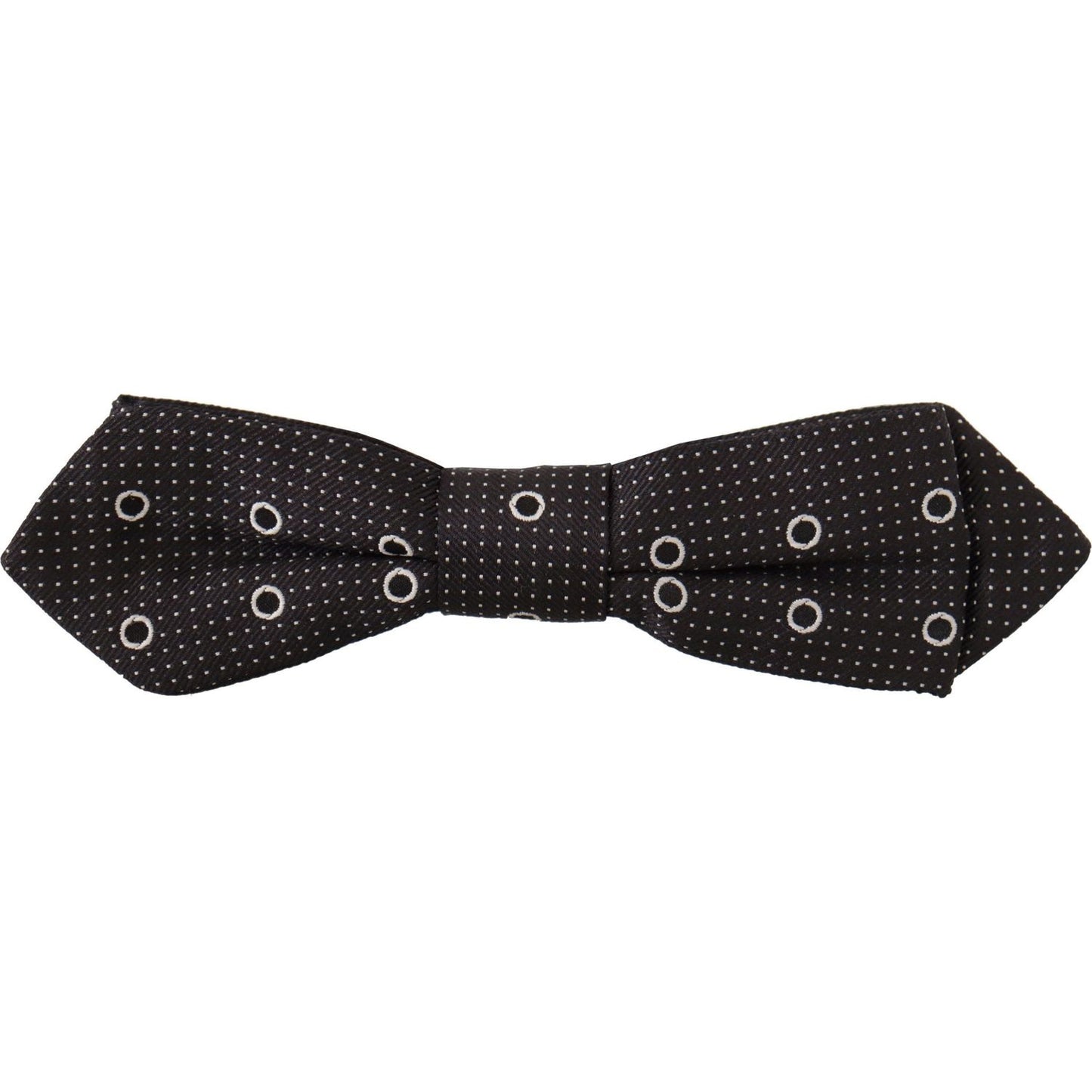 Dolce & Gabbana Polka Dot Silk Bow Tie in Black and White Dolce & Gabbana