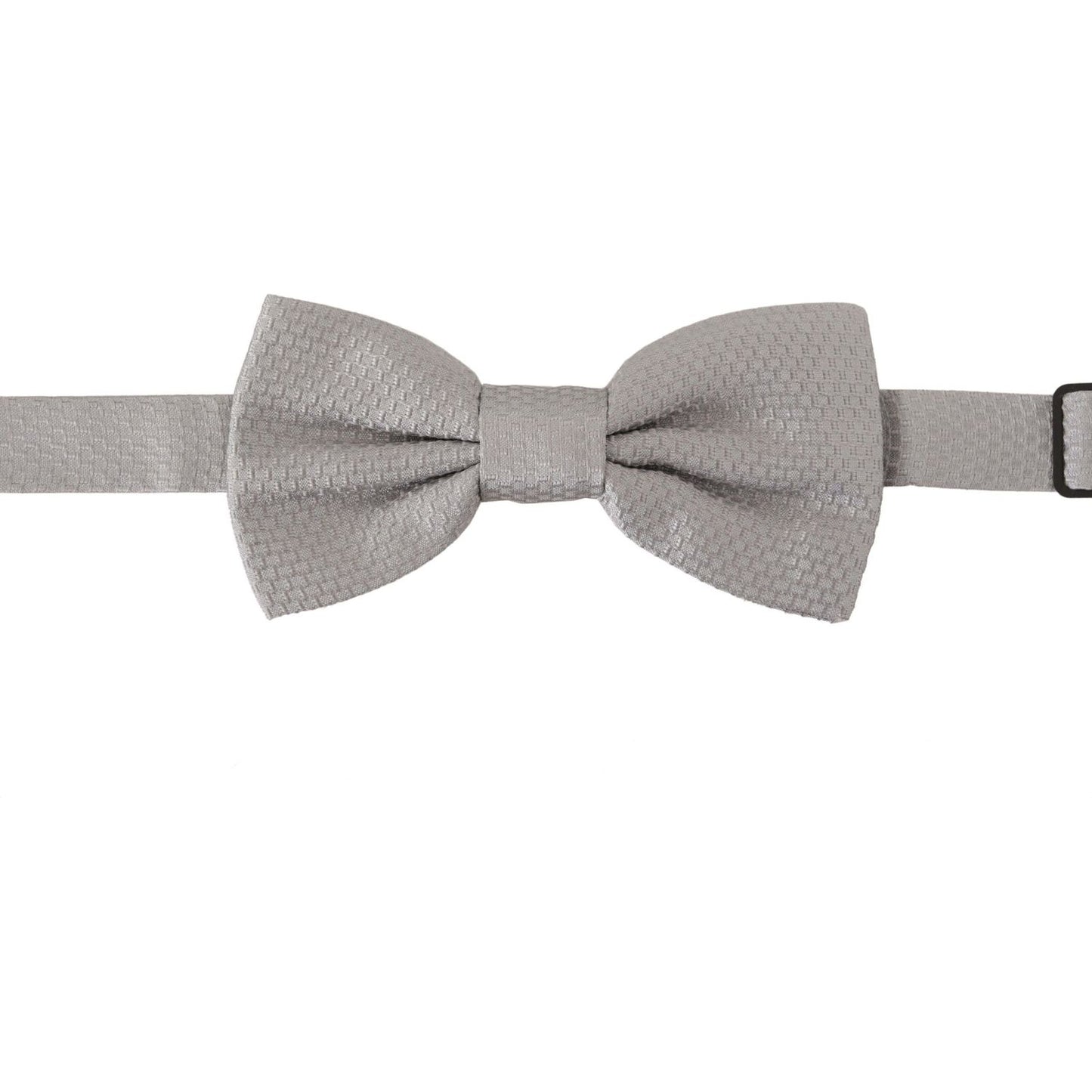 Dolce & Gabbana Chic Gray Silk Bow Tie Dolce & Gabbana