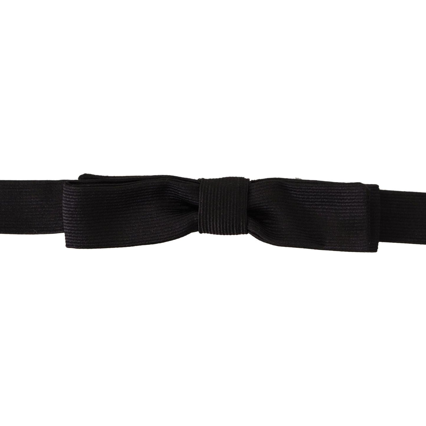 Dolce & Gabbana Elegant Silk Black Bow Tie Dolce & Gabbana