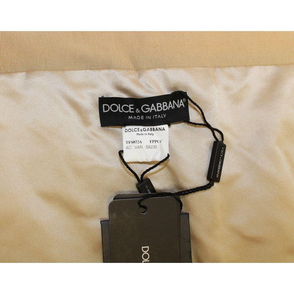 Dolce & Gabbana Exclusive Beige MINK Fur Scarf Wrap Fur Scarves Dolce & Gabbana