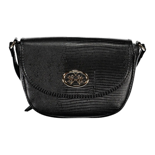 La Martina Black Polyethylene Women Handbag La Martina