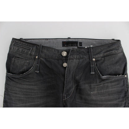 Acht Gray Cotton Regular Low Fit Jeans 1728,67345645728,Acht,Clothing,Elastane,Gray,Jeans & Pants - Men - Clothing,Jeans Denim - Clothing,Material: 100% Cotton,Men,Men - Clothing,New with tags,Straight-Leg Jeans - Jeans Denim - Clothing,W34