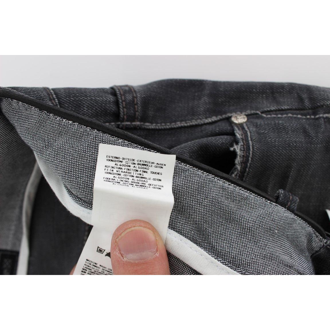 Acht Gray Cotton Regular Low Fit Jeans 1728,67345645728,Acht,Clothing,Elastane,Gray,Jeans & Pants - Men - Clothing,Jeans Denim - Clothing,Material: 100% Cotton,Men,Men - Clothing,New with tags,Straight-Leg Jeans - Jeans Denim - Clothing,W34