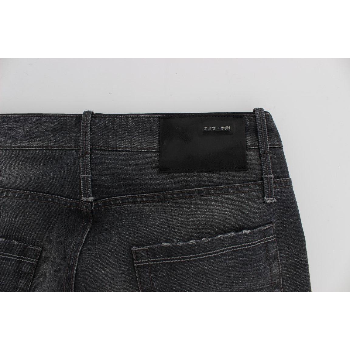 Acht Gray Cotton Regular Low Fit Jeans 1728,67345645728,Acht,Clothing,Elastane,Gray,Jeans & Pants - Men - Clothing,Jeans Denim - Clothing,Material: 100% Cotton,Men,Men - Clothing,New with tags,Straight-Leg Jeans - Jeans Denim - Clothing,W34