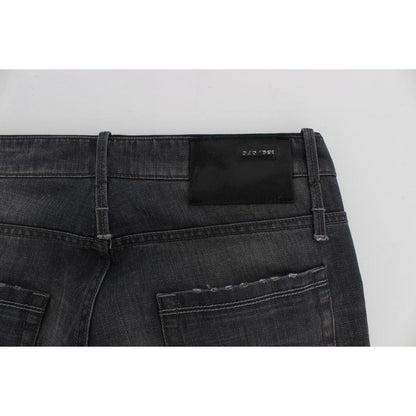 Acht Gray Cotton Regular Low Fit Jeans 1728,67345645728,Acht,Clothing,Elastane,Gray,Jeans & Pants - Men - Clothing,Jeans Denim - Clothing,Material: 100% Cotton,Men,Men - Clothing,New with tags,Straight-Leg Jeans - Jeans Denim - Clothing,W34