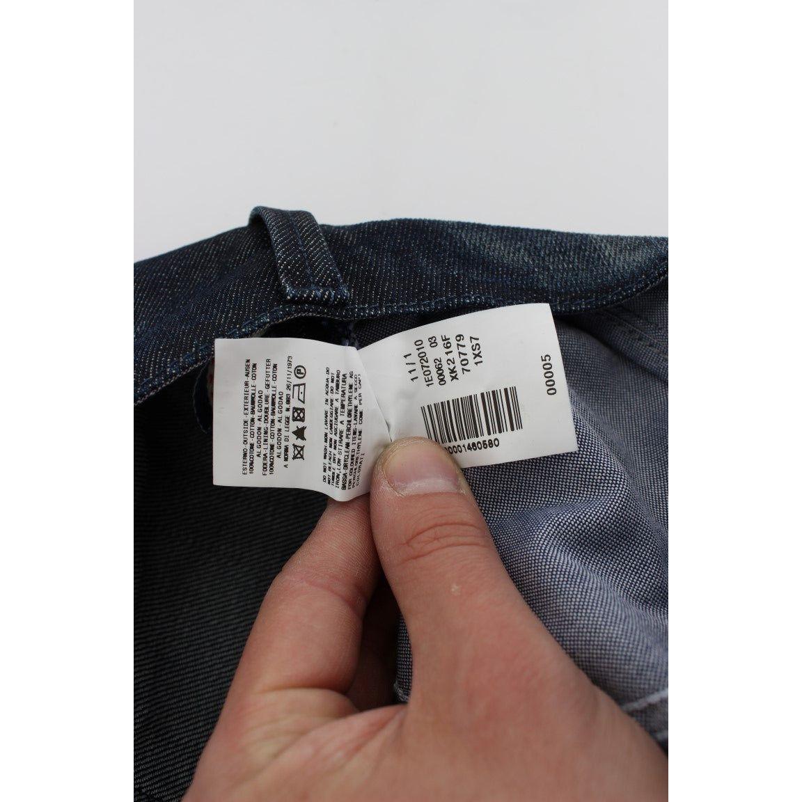 Acht Blue Cotton Regular Straight Fit Jeans Jeans & Pants