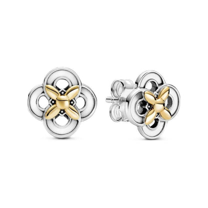 PANDORA JEWELS Mod. TWO-TONE FLOWER