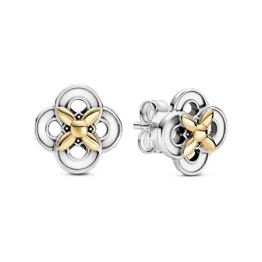 PANDORA JEWELS Mod. TWO-TONE FLOWER