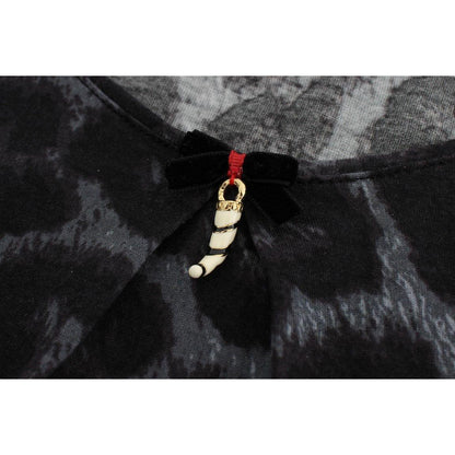 Cavalli Gray Leopard Modal T-Shirt Blouse Top 1728,67345645728,Cavalli,Clothing,Gray,IT46 | L,Material: 100% Modal,New with tags,T-Shirts - Clothing,T-Shirts - T-Shirts - Clothing,Tops & T-Shirts - Women - Clothing,Women,Women - Clothing