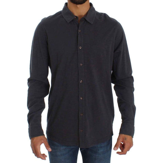 Alpha Massimo Rebecchi Gray Cotton Button Down Casual Shirt 1728,67345645728,Alpha Massimo Rebecchi,Clothing,Dress Shirts - Shirts - Clothing,Gray,IT58 | XXL,Material: 100% Cotton,Men,Men - Clothing,New with tags,Shirts - Clothing,Shirts - Men - Clothing