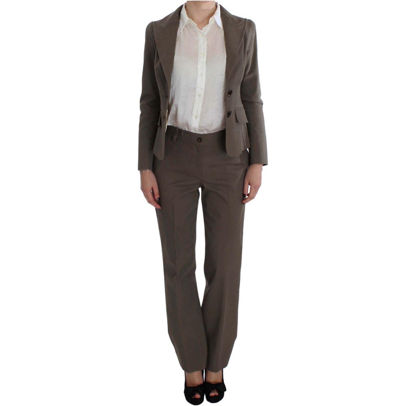 BENCIVENGA Beige Wool Cotton Suit